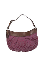 Coach - Fuchsia Monogram Medium Shoulder Bag - Current Boutique