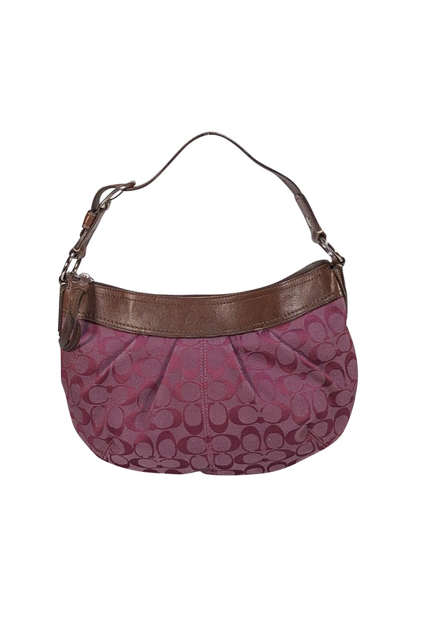 Coach - Fuchsia Monogram Medium Shoulder Bag - Current Boutique