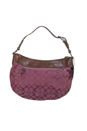 Coach - Fuchsia Monogram Medium Shoulder Bag - Current Boutique