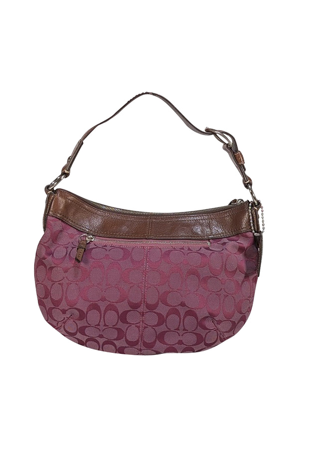 Coach - Fuchsia Monogram Medium Shoulder Bag - Current Boutique