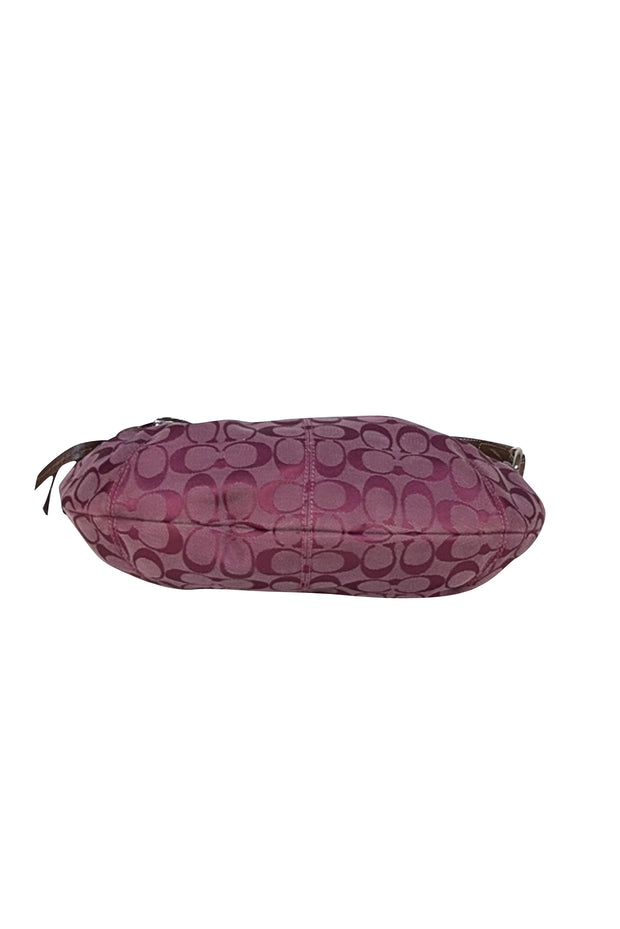 Coach - Fuchsia Monogram Medium Shoulder Bag - Current Boutique