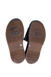 Gucci Denim Logo Slide Sandal Sz 7 - Current Boutique