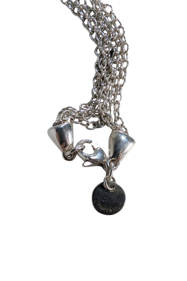 Tiffany & Co. - Sterling Silver Triple Leaf Lariat Necklace - Current Boutique