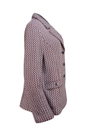 St. John - Red, White, & Black Blend Blazer Sz 14 - Current Boutique