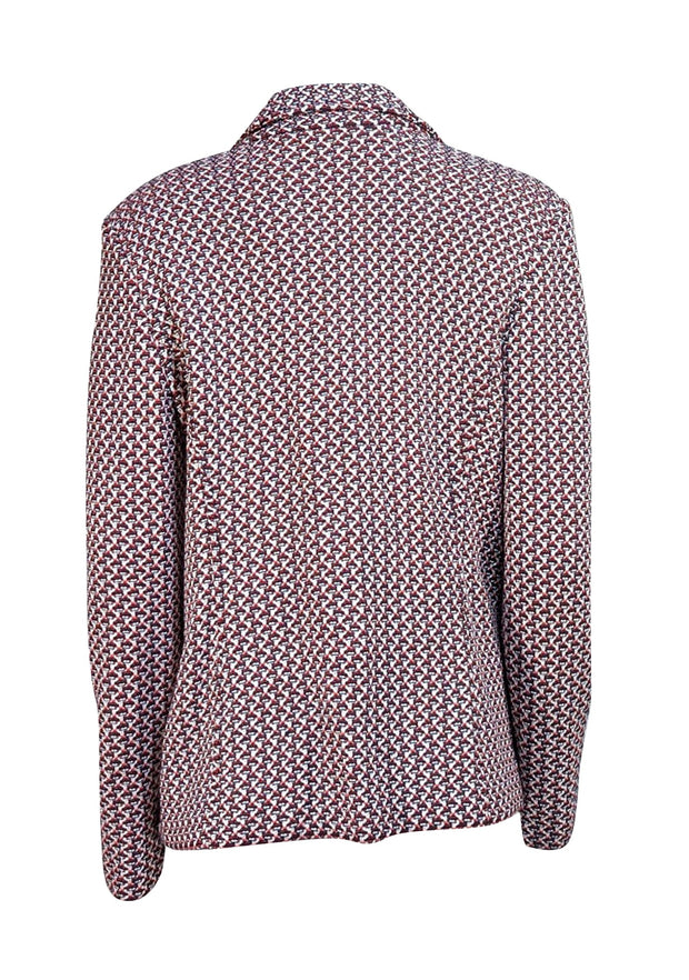 St. John - Red, White, & Black Blend Blazer Sz 14 - Current Boutique