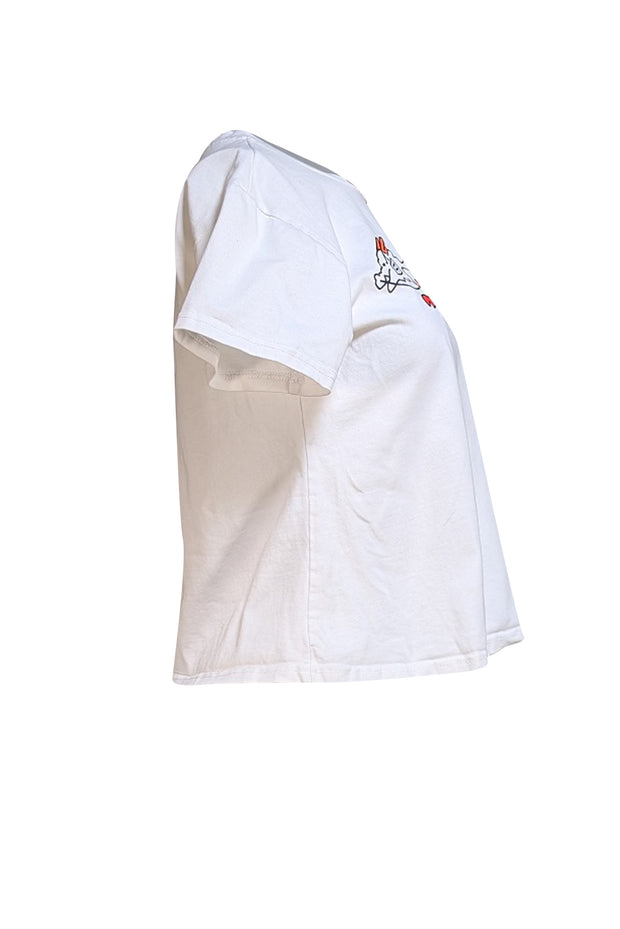 Louis Vuitton - White "x Nigo" Dragon Logo T-shirt Sz S - Current Boutique