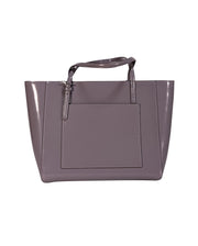 Tory Burch - Pewter Patent Leather Tote Bag - Current Boutique