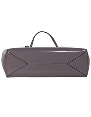 Tory Burch - Pewter Patent Leather Tote Bag - Current Boutique