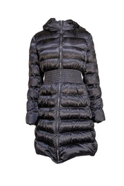 Prada - Black Puffer Long-Line Coat Sz 10