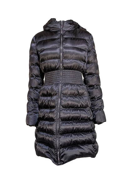 Prada - Black Puffer Long-Line Coat Sz 10