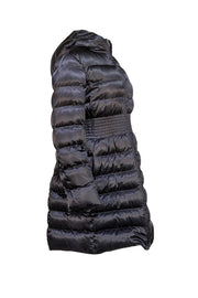Prada - Black Puffer Long-Line Coat Sz 10