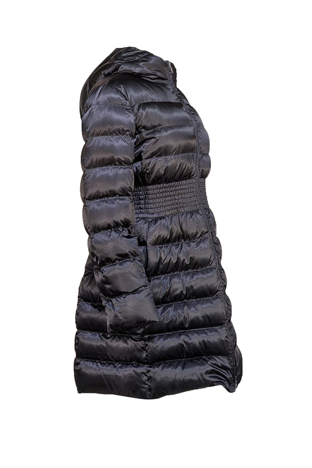 Prada - Black Puffer Long-Line Coat Sz 10
