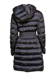 Prada - Black Puffer Long-Line Coat Sz 10