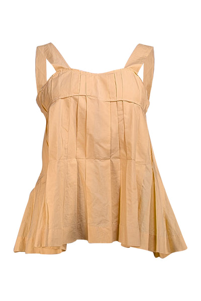Marni - Butter Yellow Pleated Tank Top Sz 6