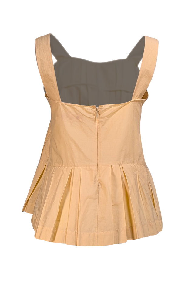 Marni - Butter Yellow Pleated Tank Top Sz 6