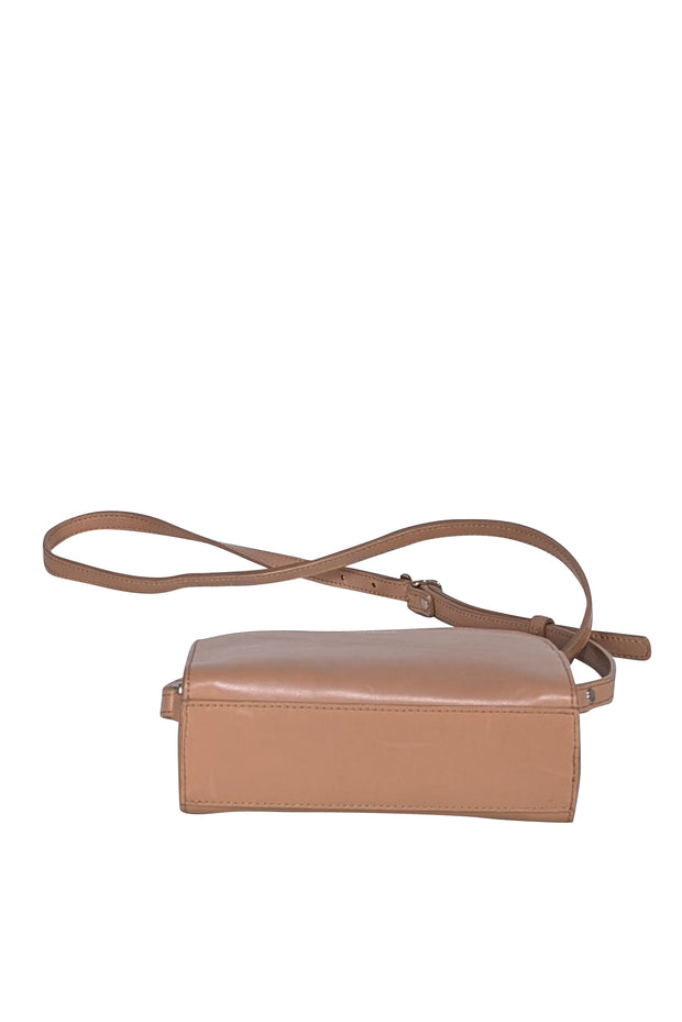 Shinola - Tan Leather Crossbody Bag - Current Boutique