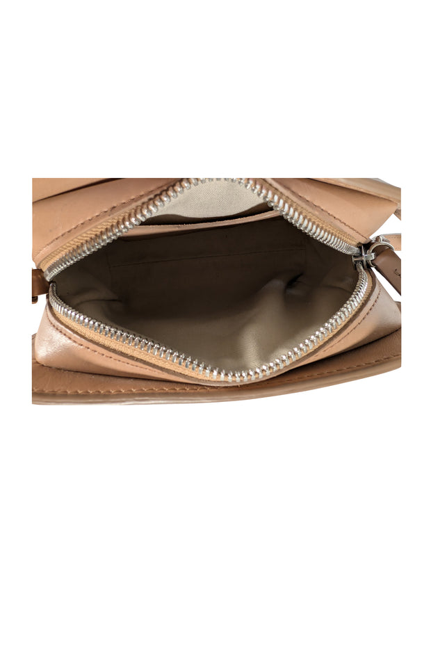 Shinola - Tan Leather Crossbody Bag - Current Boutique