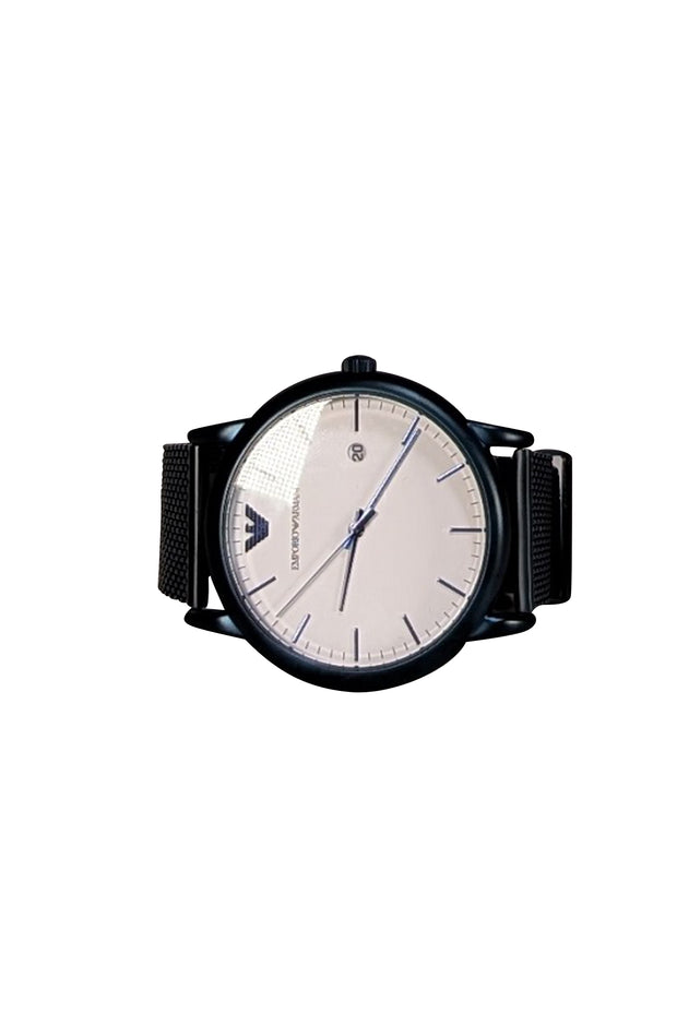 Emporio Armani - Blue Stainless Steel Watch - Current Boutique