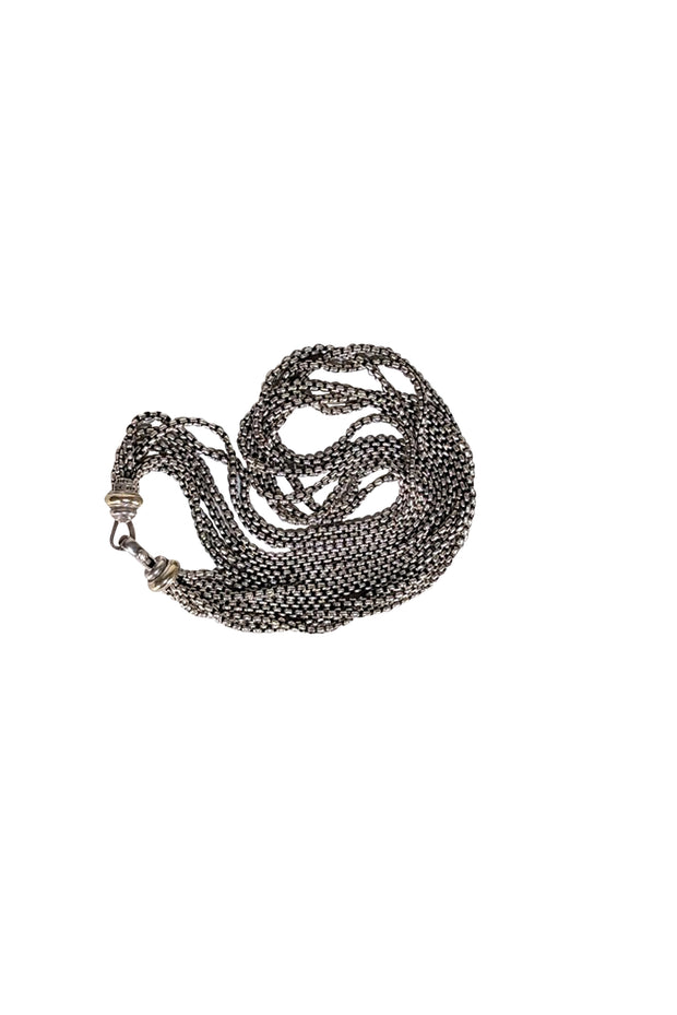 David Yurman - Sterling Silver Multi Strand Layered Necklace - Current Boutique