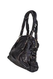 Michael Kors - Black Leather Large Shoulder Bag - Current Boutique