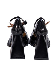 Shushu Tong - Black Leather Platform Mary Jane Heels Sz 8 - Current Boutique
