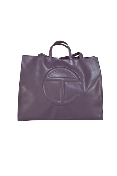 Telfar - Eggplant Purple Large Shopping Tote - Current Boutique
