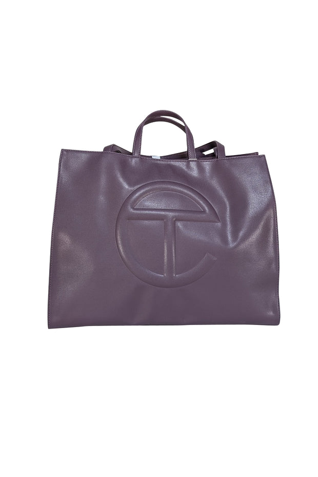 Telfar - Eggplant Purple Large Shopping Tote - Current Boutique