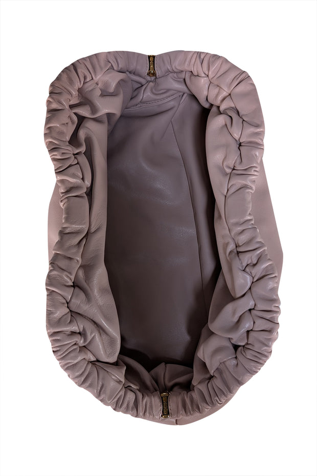 Mansur Gavriel - Nude Pink Leather "Cloud" Clutch - Current Boutique