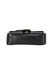 Gucci - Black Leather Marmont Handbag - Current Boutique