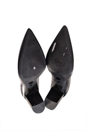 Stuart Weitzman - Black Leather Pointed Toe Pumps Sz 7.5 - Current Boutique