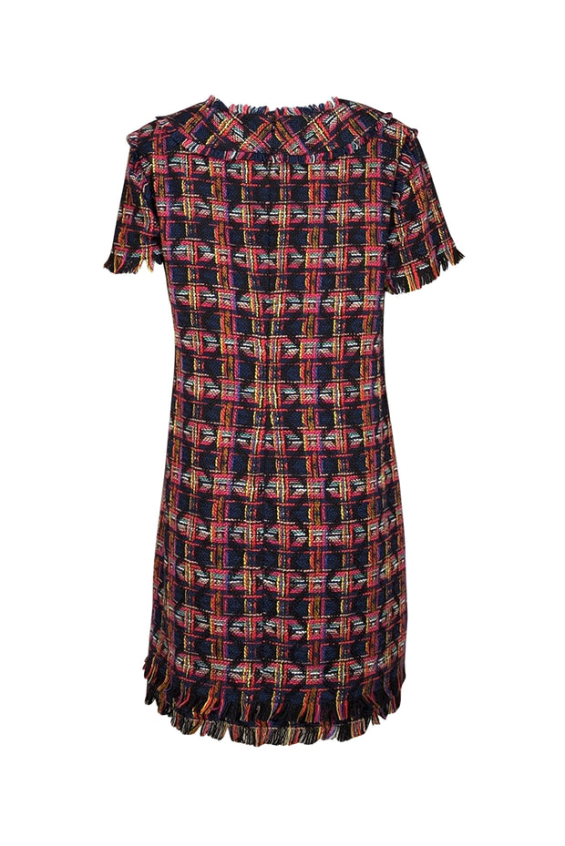Trina Turk - Black & Multicolor Tweed Short Sleeve Dress Sz 12