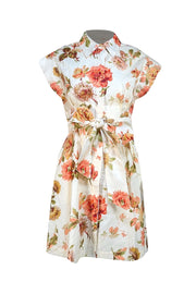 Tuckernuck - Butter Yellow Floral Short Sleeve Dress Sz S