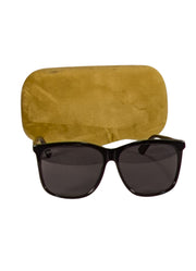 Gucci - Black Square Sunglasses - Current Boutique