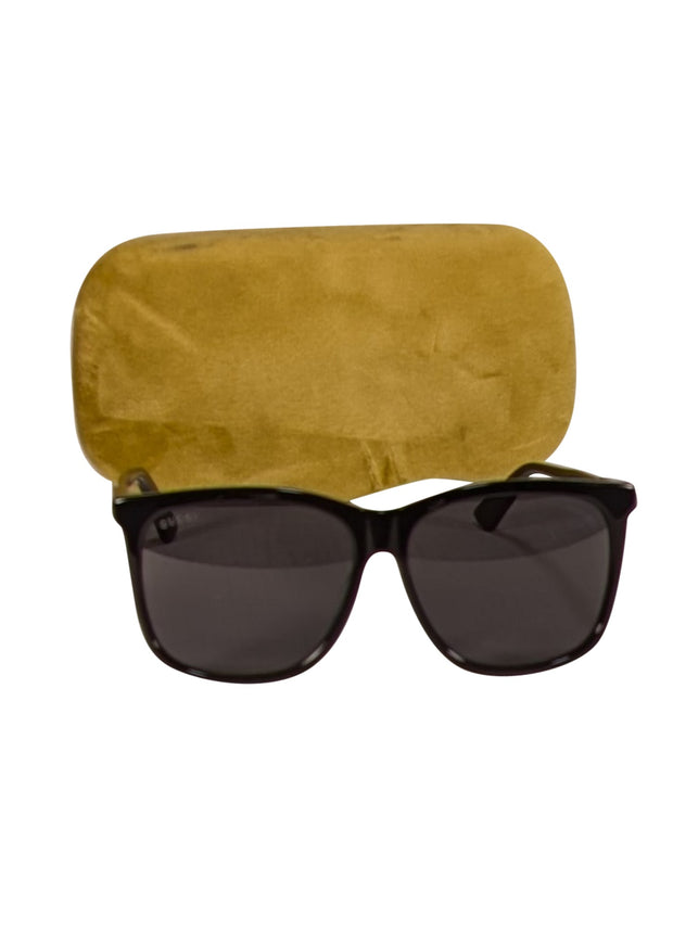 Gucci - Black Square Sunglasses - Current Boutique