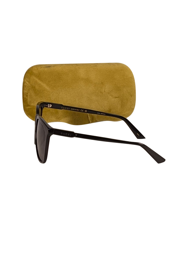 Gucci - Black Square Sunglasses - Current Boutique