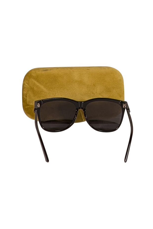 Gucci - Black Square Sunglasses - Current Boutique