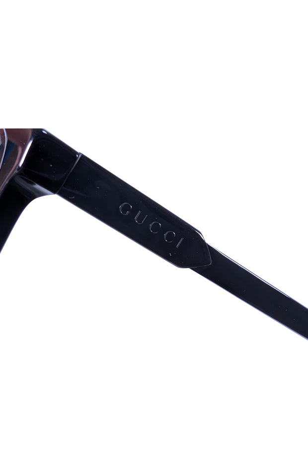 Gucci - Black Square Sunglasses - Current Boutique