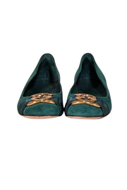 Gucci - Green Suede Ballet Flats Sz 6.5
