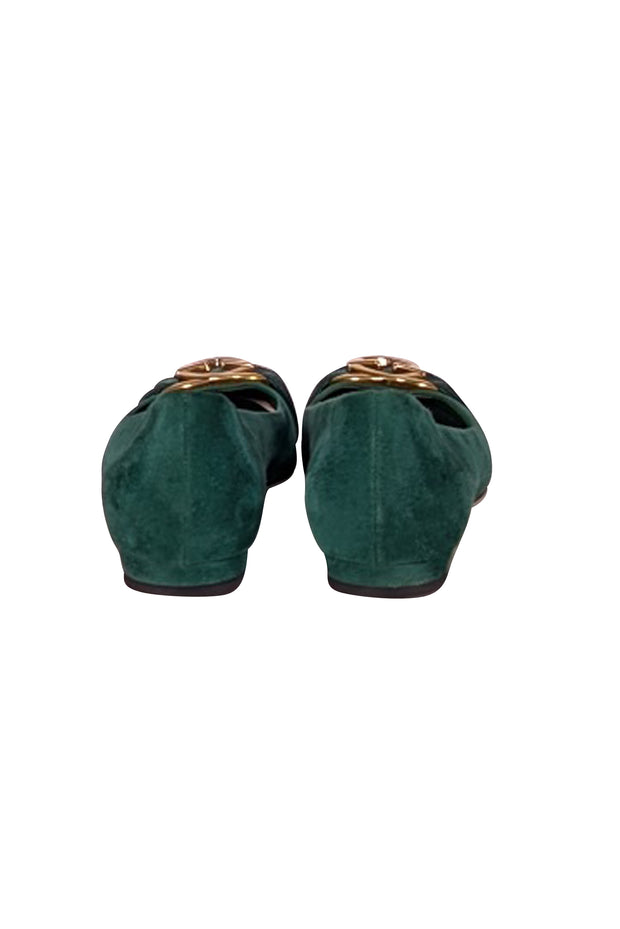 Gucci - Green Suede Ballet Flats Sz 6.5