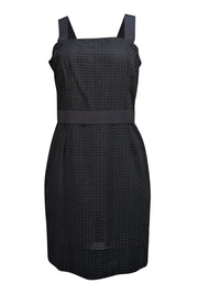 Dolce & Gabbana - Black Eyelet Lace Sleeveless Dress Sz 10 - Current Boutique