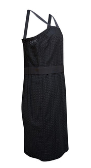 Dolce & Gabbana - Black Eyelet Lace Sleeveless Dress Sz 10 - Current Boutique