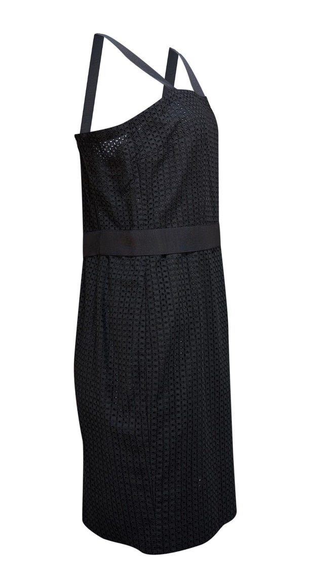 Dolce & Gabbana - Black Eyelet Lace Sleeveless Dress Sz 10 - Current Boutique