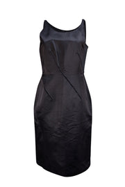 Nina Ricci - Black Silk Sleeveless Cocktail Dress Sz 10