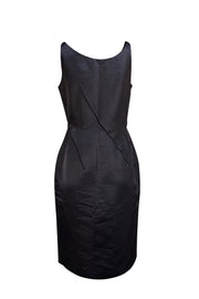 Nina Ricci - Black Silk Sleeveless Cocktail Dress Sz 10