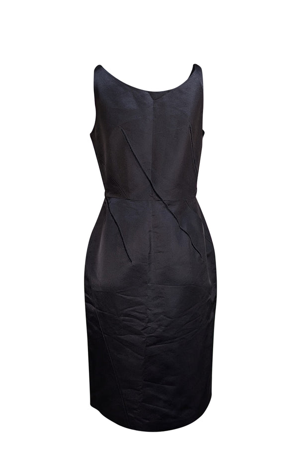 Nina Ricci - Black Silk Sleeveless Cocktail Dress Sz 10