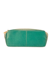 Lauren Ralph Lauren - Green Leather Zipper Tote Bag - Current Boutique