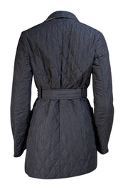 Burberry - Black Quilted Button Front Jacket Sz S