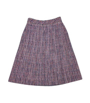 Chanel - Purple, Pink, Cream, Grey, & Red Tweed Skirt Sz 2