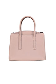 Kate Spade - Light Pink Pebbled Leather Gold Spade Trim Satchel Bag