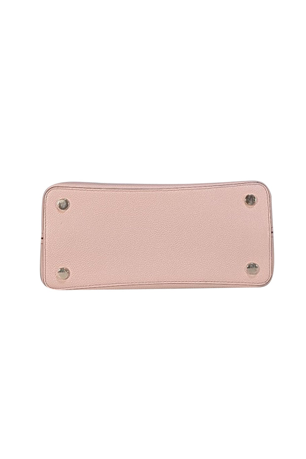 Kate Spade - Light Pink Pebbled Leather Gold Spade Trim Satchel Bag
